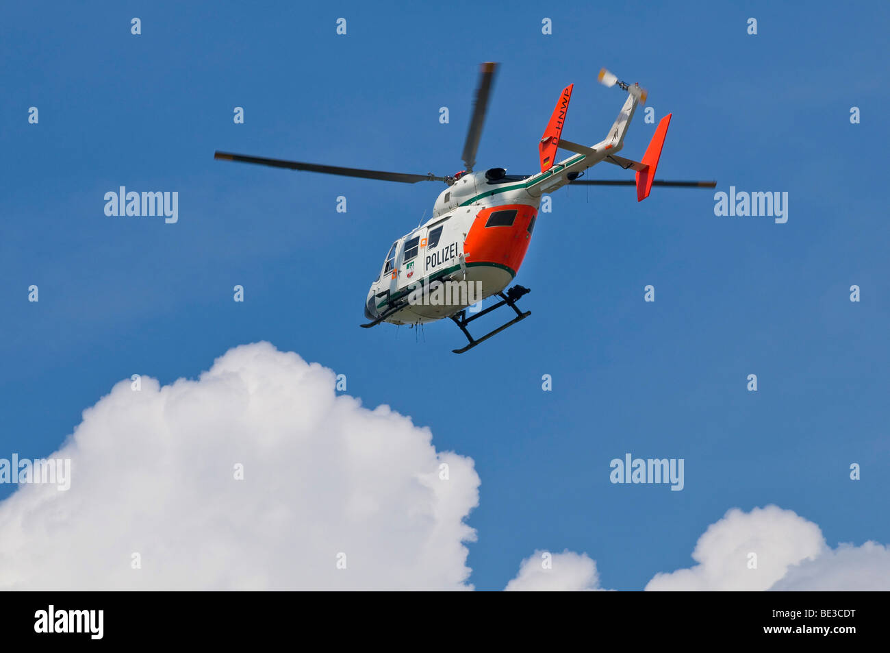 Hélicoptère de police-du-Nord-Westphalie, Eurocopter / BK 117-C1 Banque D'Images