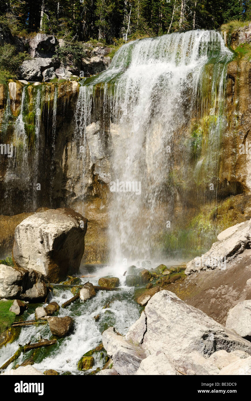 Paulina Falls, Monument Volcanique National Newberry, Oregon, USA Banque D'Images