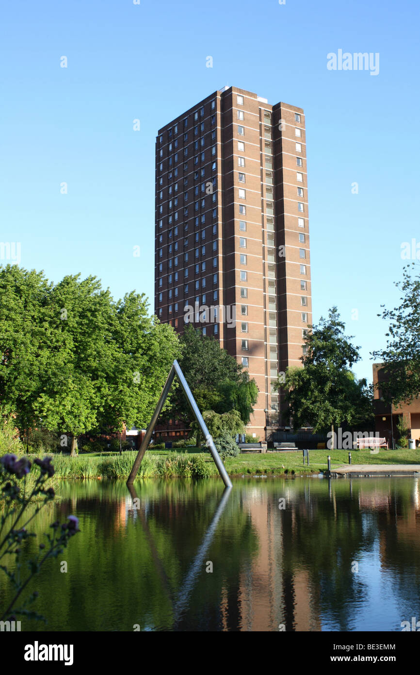 Les Résidences Au bord du lac de Aston University Birmingham England, 2009 Banque D'Images