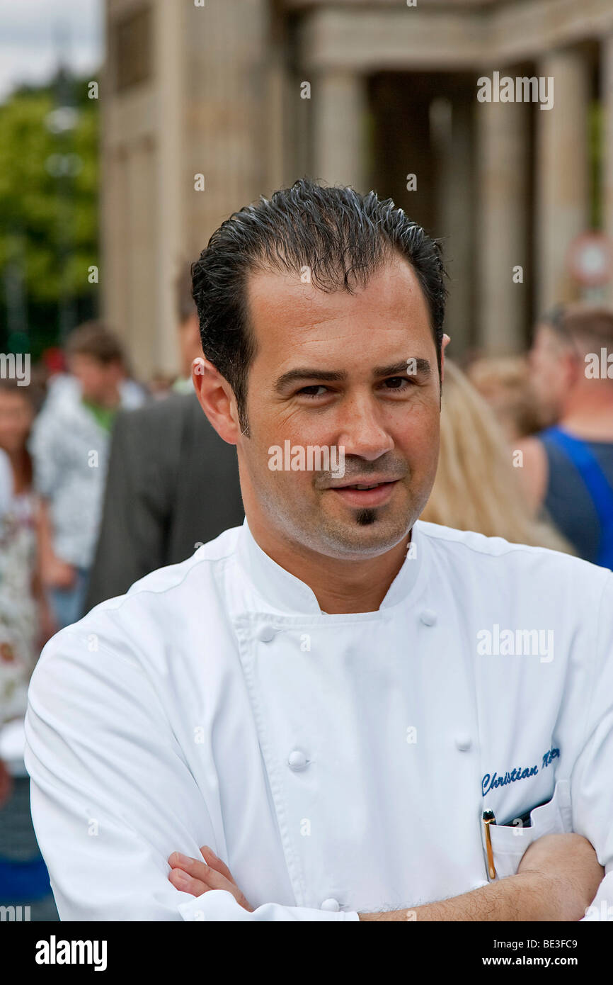 Le chef de cuisine Christian Mueller, de l'hôtel Adlon, Berlin, Germany, Europe Banque D'Images