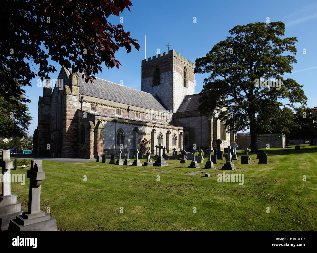 La Cathédrale de St Asaph, St Asaph, au nord du Pays de Galles, Royaume-Uni Banque D'Images