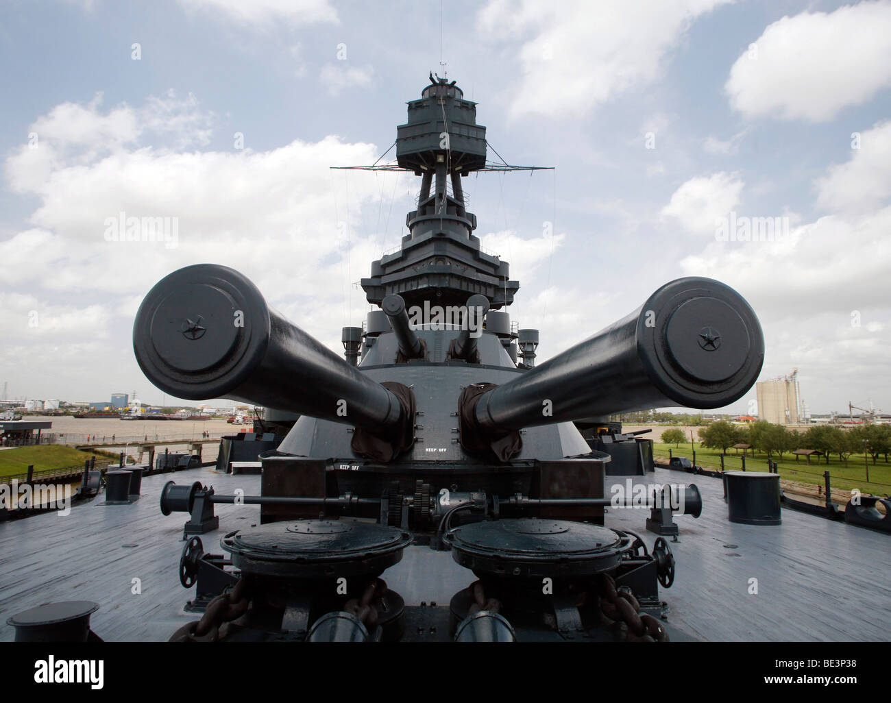 Le cuirassé USS Texas Banque D'Images