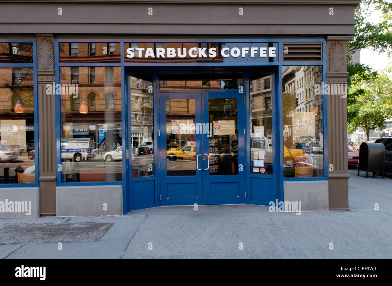 Starbucks, New York City Banque D'Images