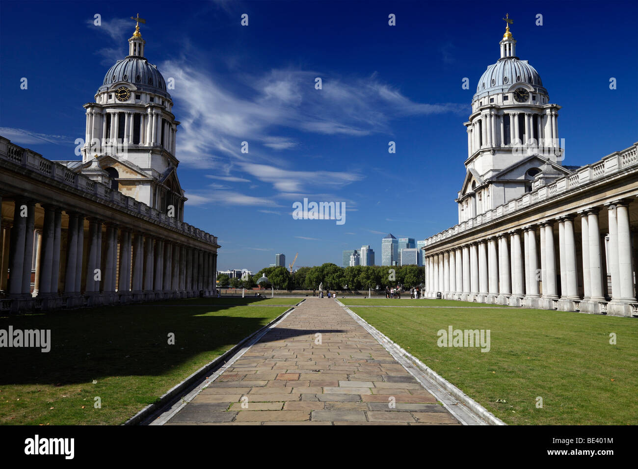 Old Royal Naval College de Greenwich 4 Banque D'Images