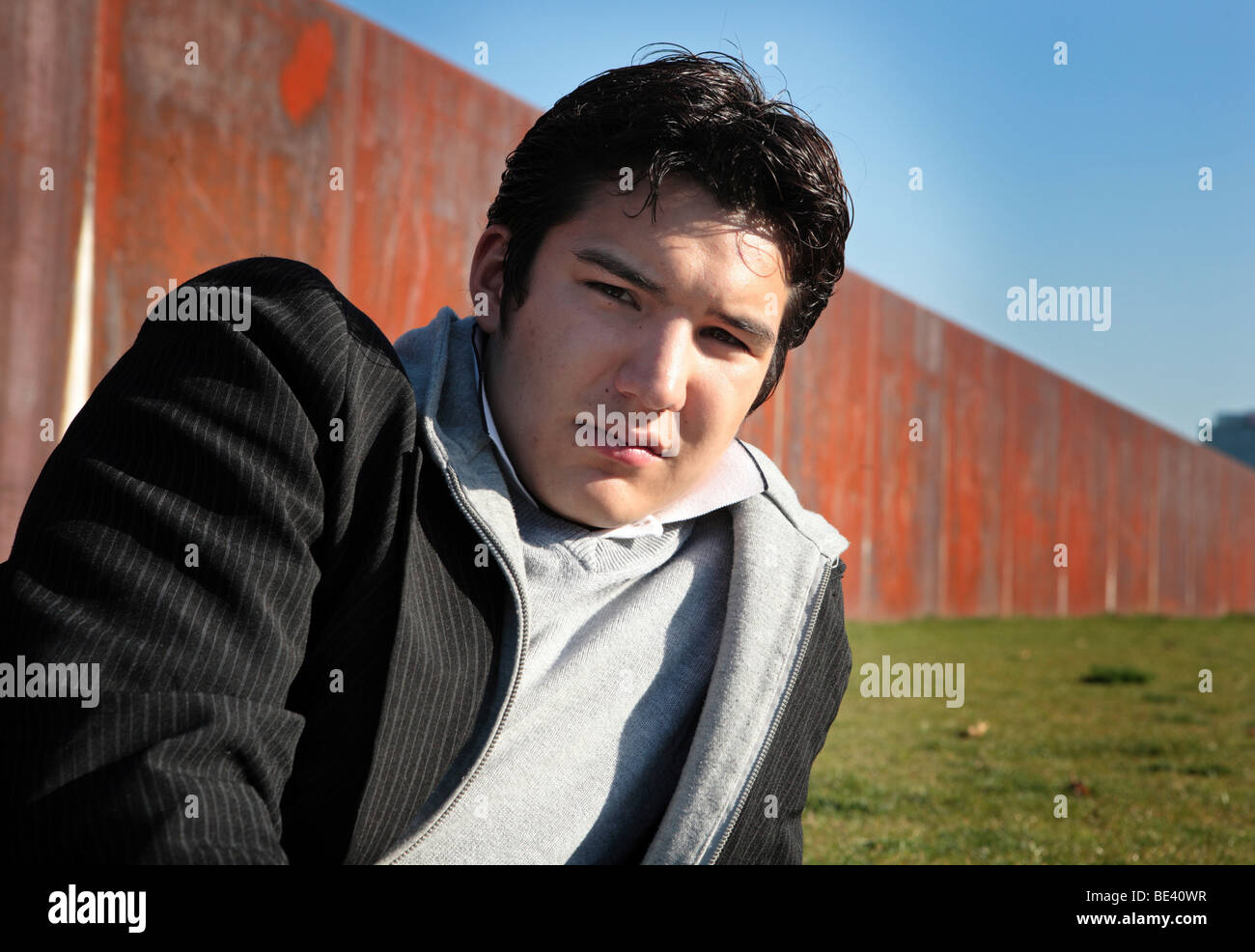 Portrait von einem jungen Mann Banque D'Images
