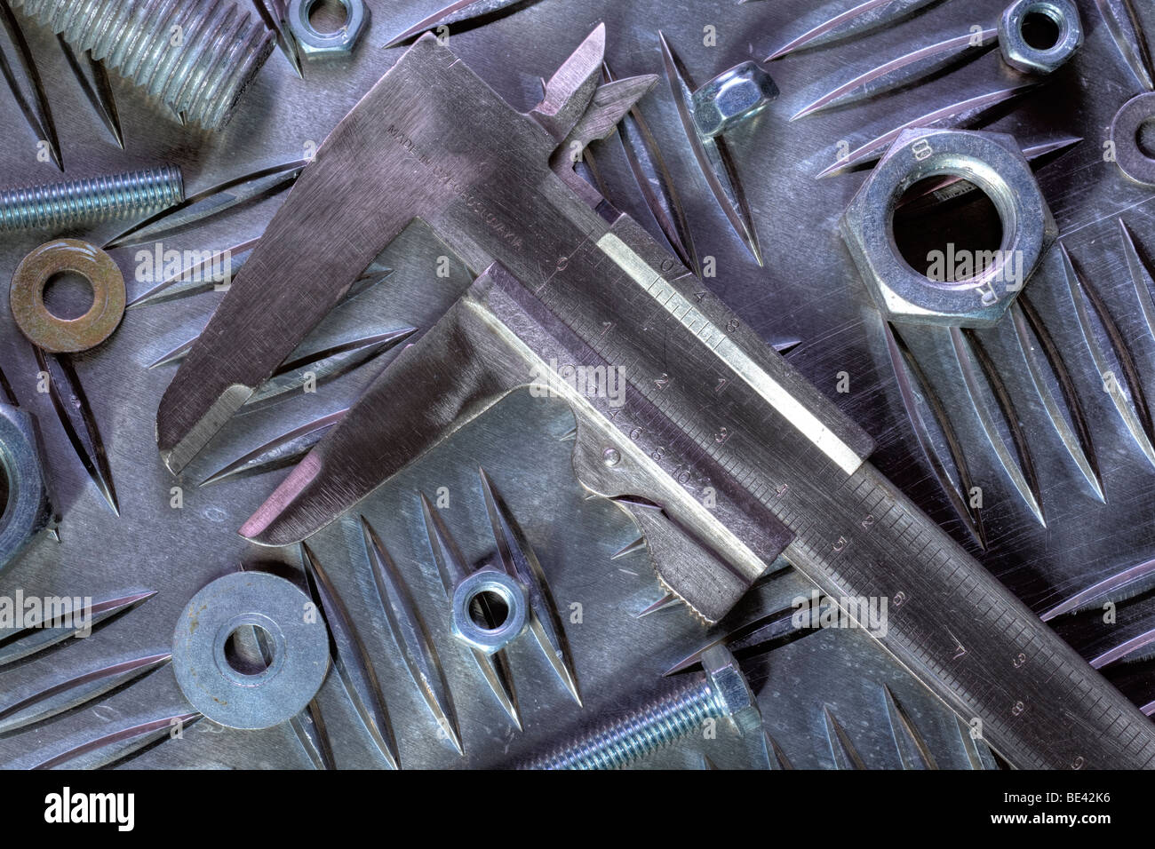 Pied à coulisse Banque D'Images