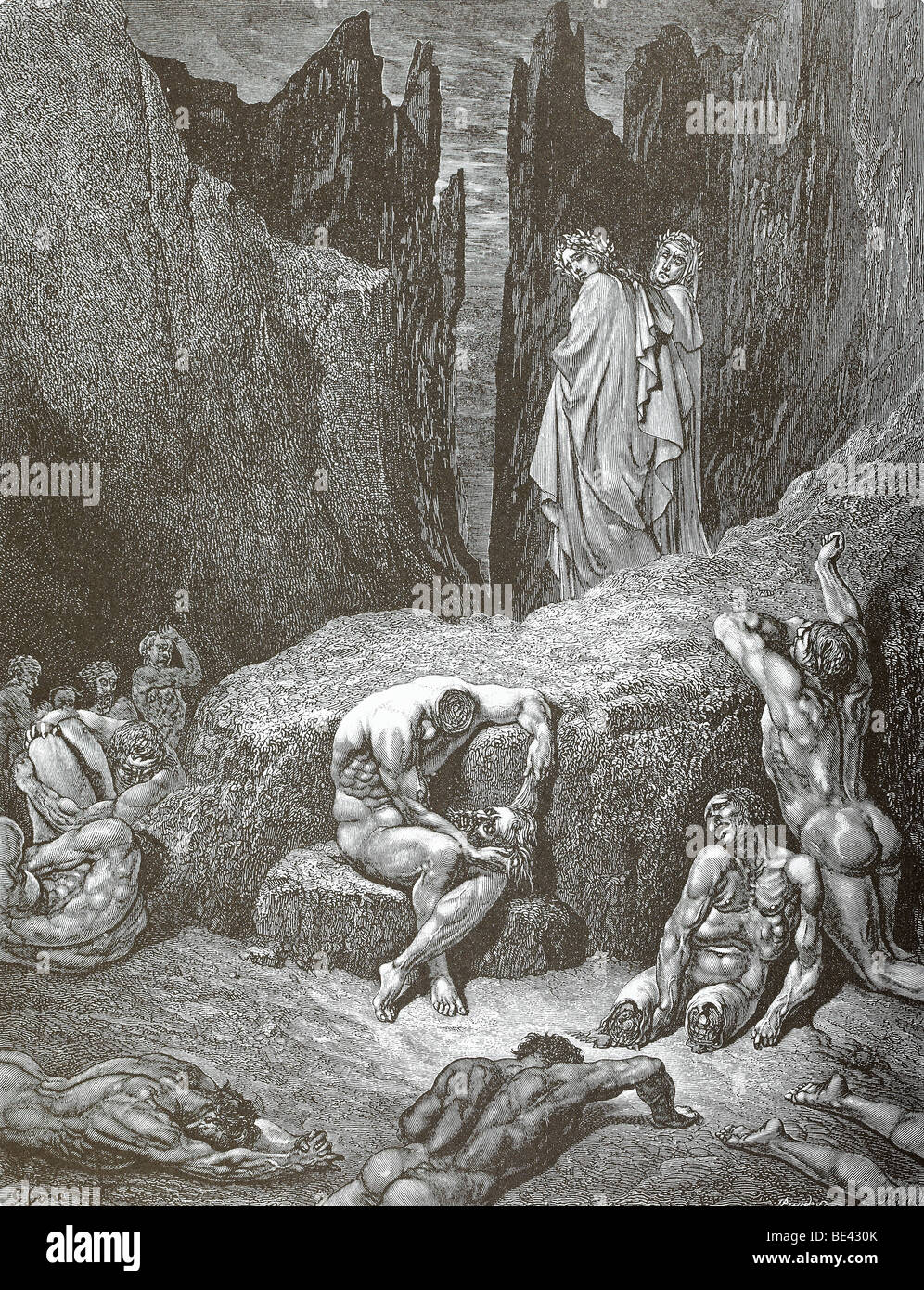 L'illustration de Gustave Dore 'Geri De Bello' de la Divine Comédie de Dante Banque D'Images