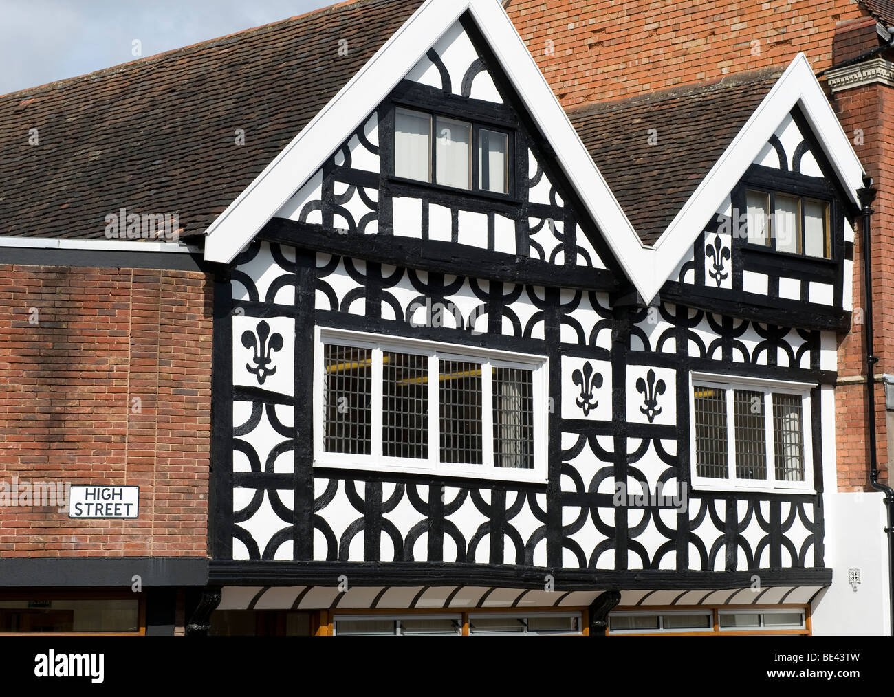 La High Street, dans le Worcestershire Bromsgrove England UK Banque D'Images