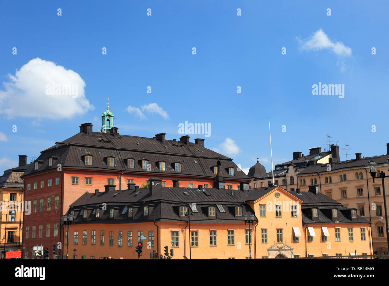 Paysage urbain du vieux centre de Stockholm, en Suède. Banque D'Images