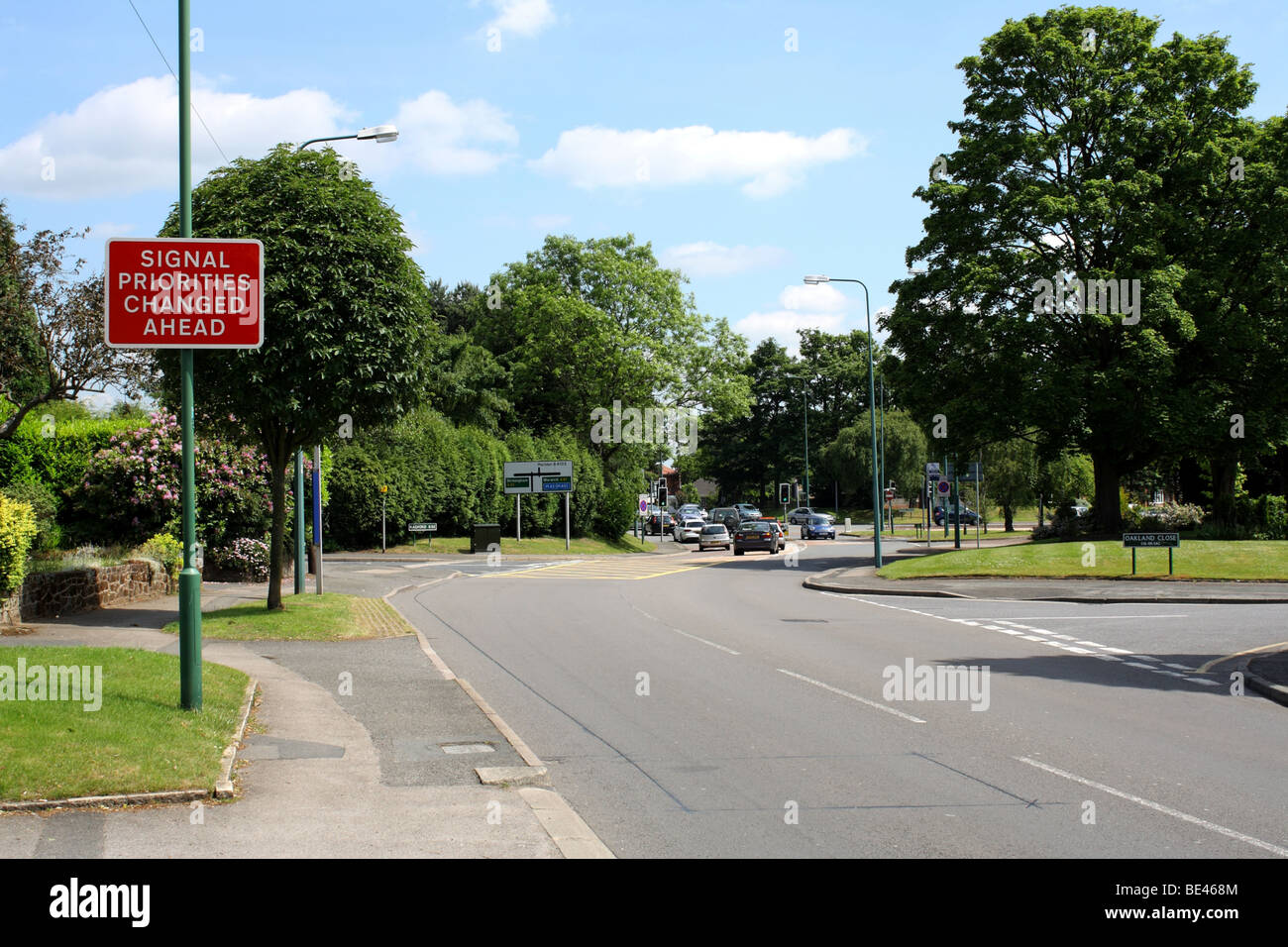 Road Solihull, Royaume-Uni 2009 Banque D'Images