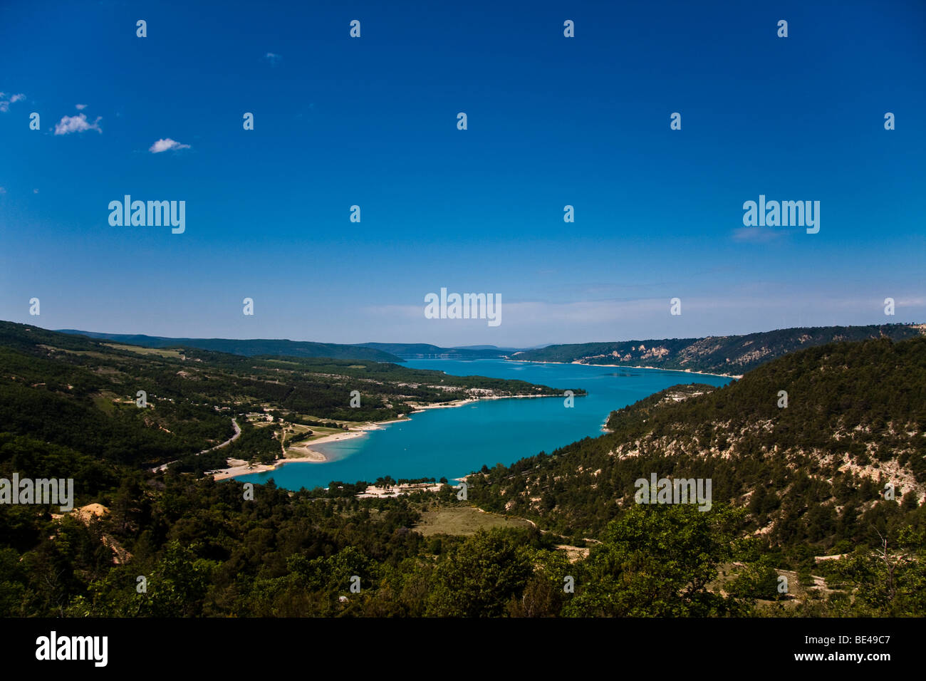 Lac de Sainte-Croix, Alpes Maritimes, département Alpes-de-Haute-Provence, France, Europe Banque D'Images