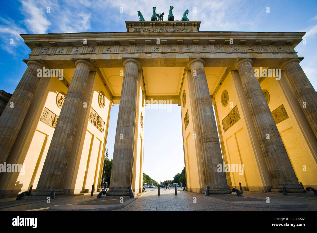La Brandenburger Tor, Brandenburg Gate in Berlin, Germany, Europe Banque D'Images