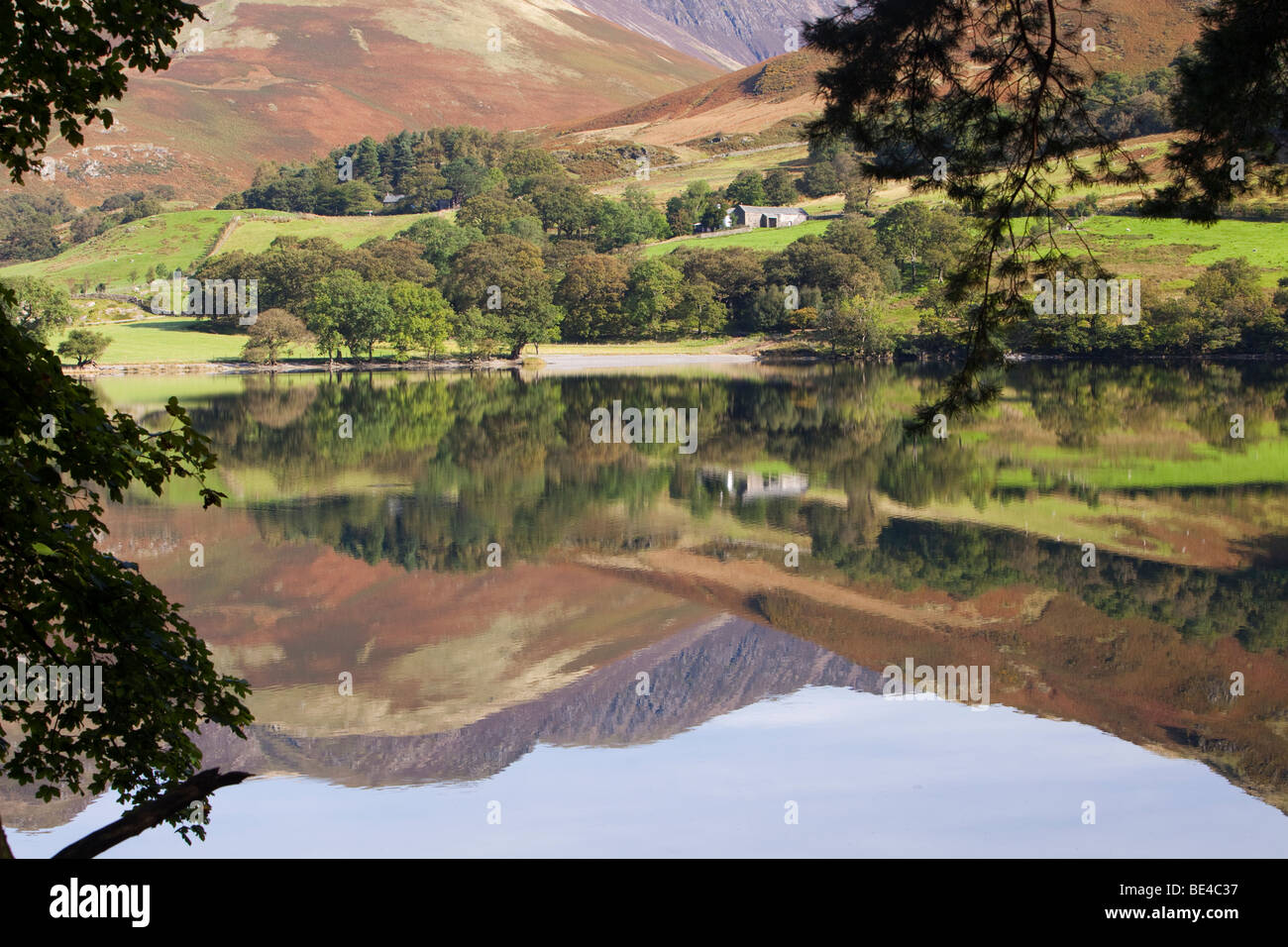 Les réflexions dans la hure dans le Lake District, UK. Banque D'Images