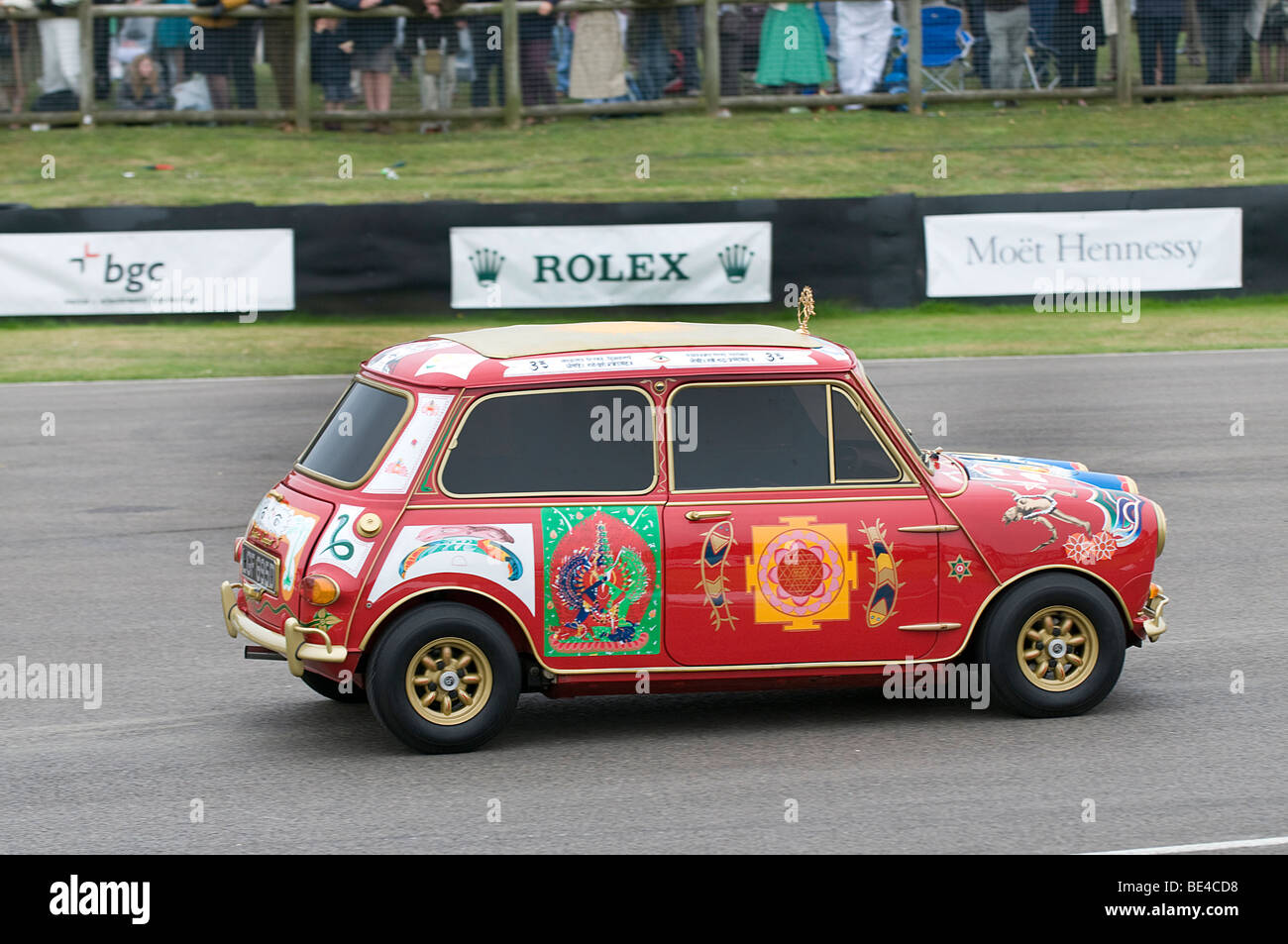 1966 Mini Cooper S appartenant à George Harrison des Beatles Banque D'Images