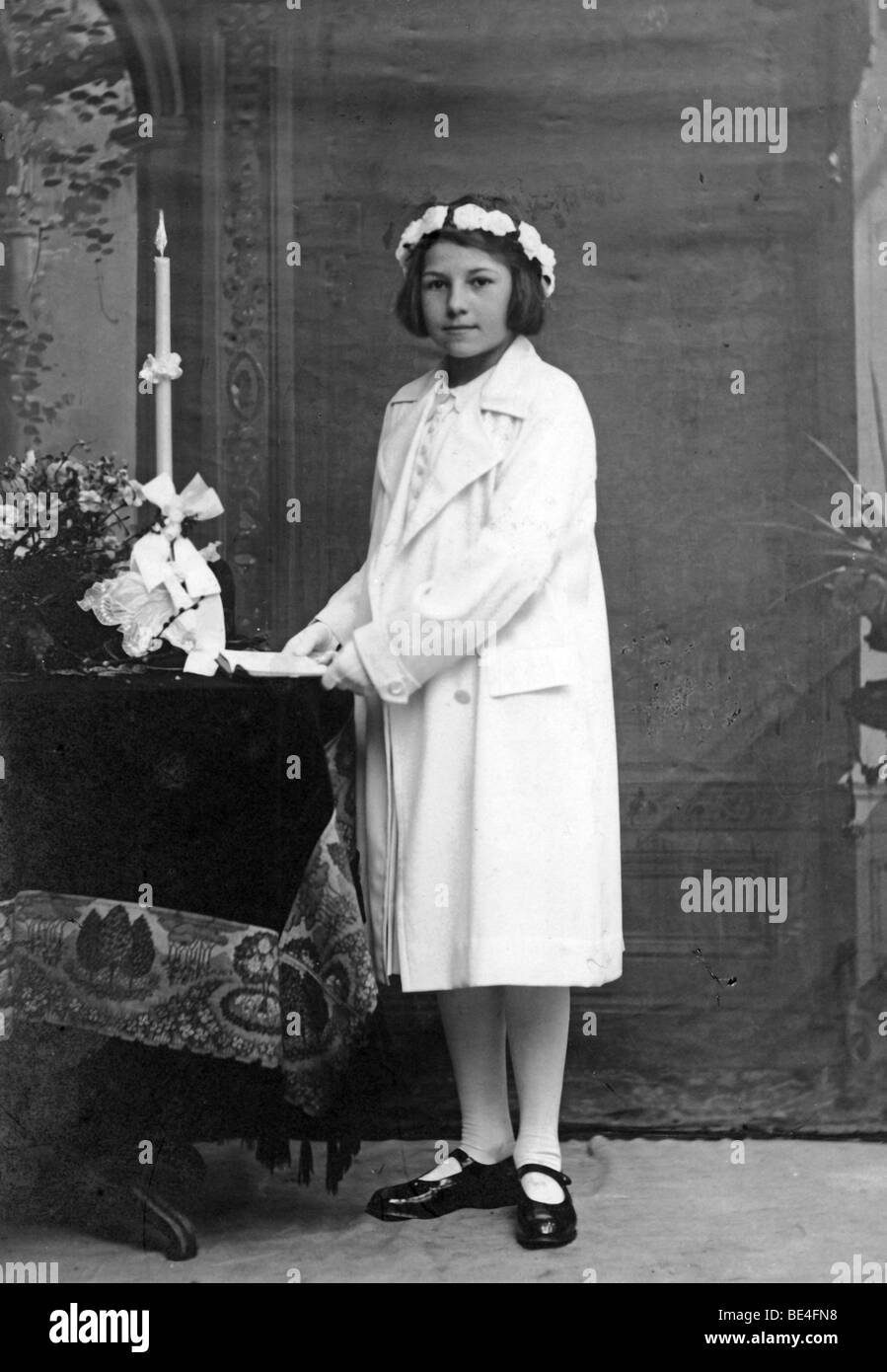 Première Communion enfant 1932, Upper Bavaria, Germany, Europe Banque D'Images