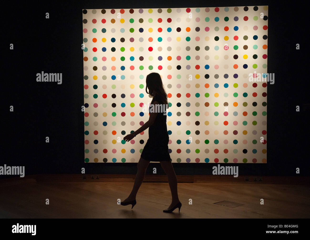 Anthrafuchsone par Damien Hirst à après la guerre et d'art contemporain chez Christie's Londres Banque D'Images