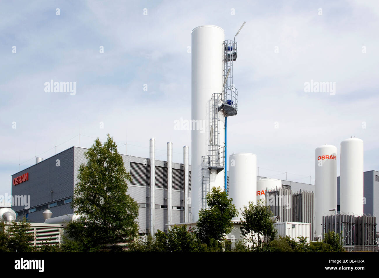 Site de production de l'entreprise Osram Opto Semiconductors à Regensburg, Bavière, Allemagne, Europe Banque D'Images
