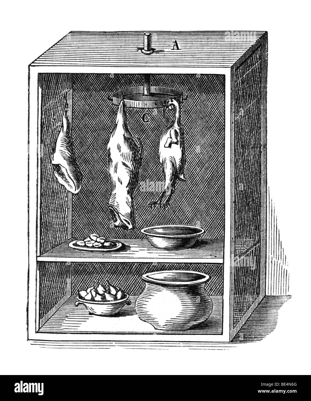 Fly Fort, illustration historique de : Marie Adenfeller, Friedrich Werner : Illustriertes Koch- und Haushaltungsbuch, illustrer Banque D'Images