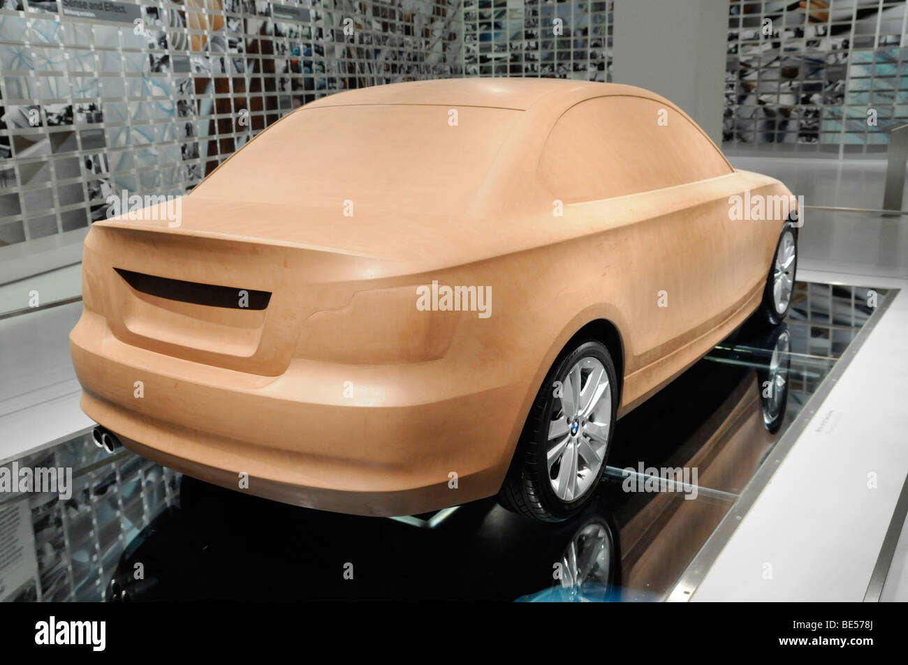 Studio de Design, modèle en argile de la top-modèle Série 1 Coupé, BMW Museum, Munich, Bavaria, Germany, Europe Banque D'Images