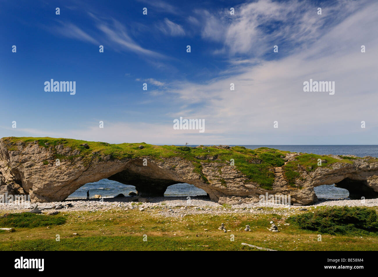 À l'Arches Provincial Park Terre-neuve Canada sur les rives du golfe du Saint-Laurent de l'Océan Atlantique Banque D'Images