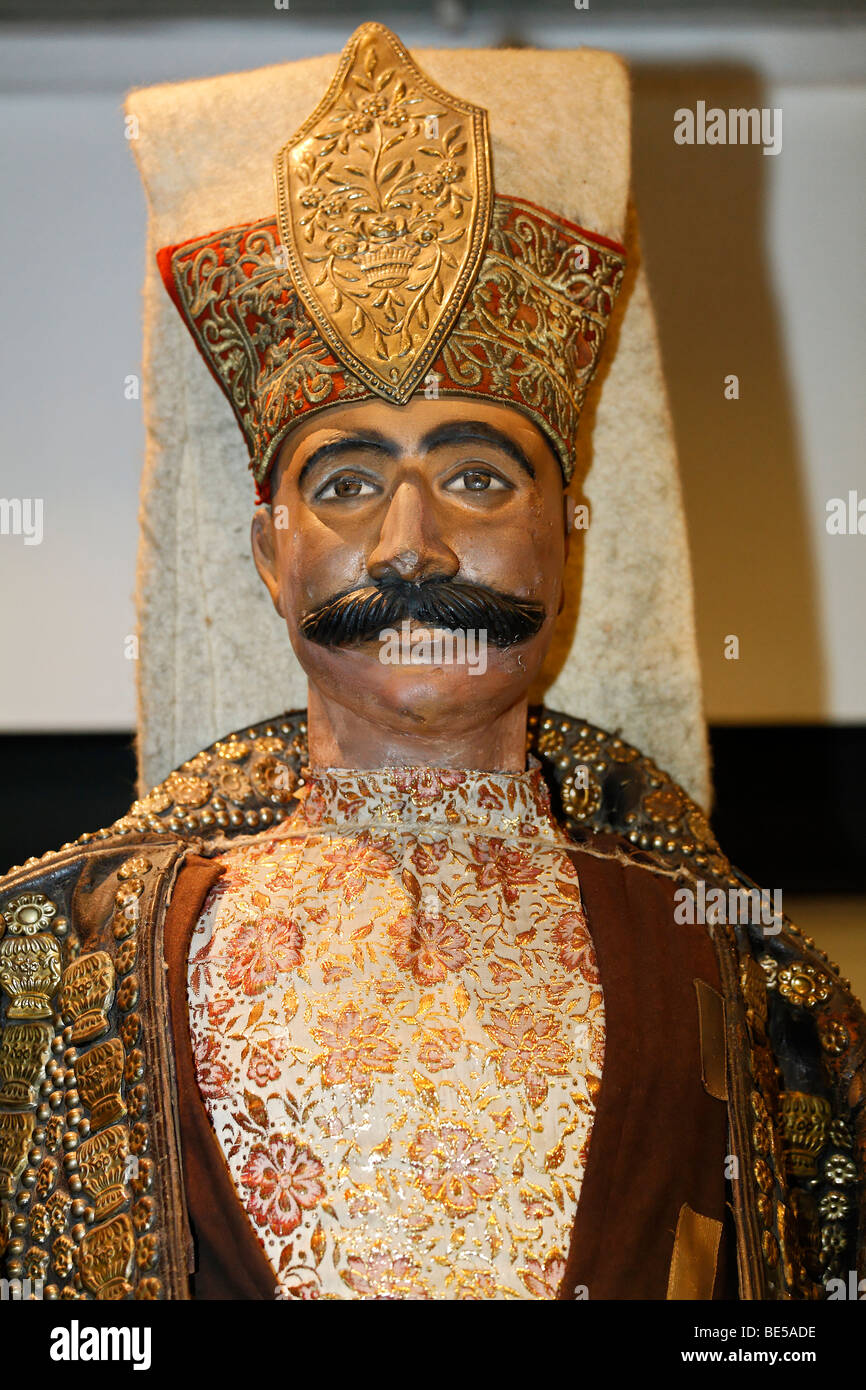 Mannequin avec de magnifiques vêtements Janitscharen, Musée Militaire, l'mues, Osmanbey, Istanbul, Turquie Banque D'Images