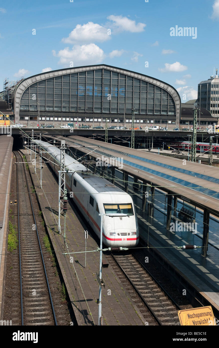 La gare centrale de Hambourg, Hambourg, Allemagne, Europe Banque D'Images