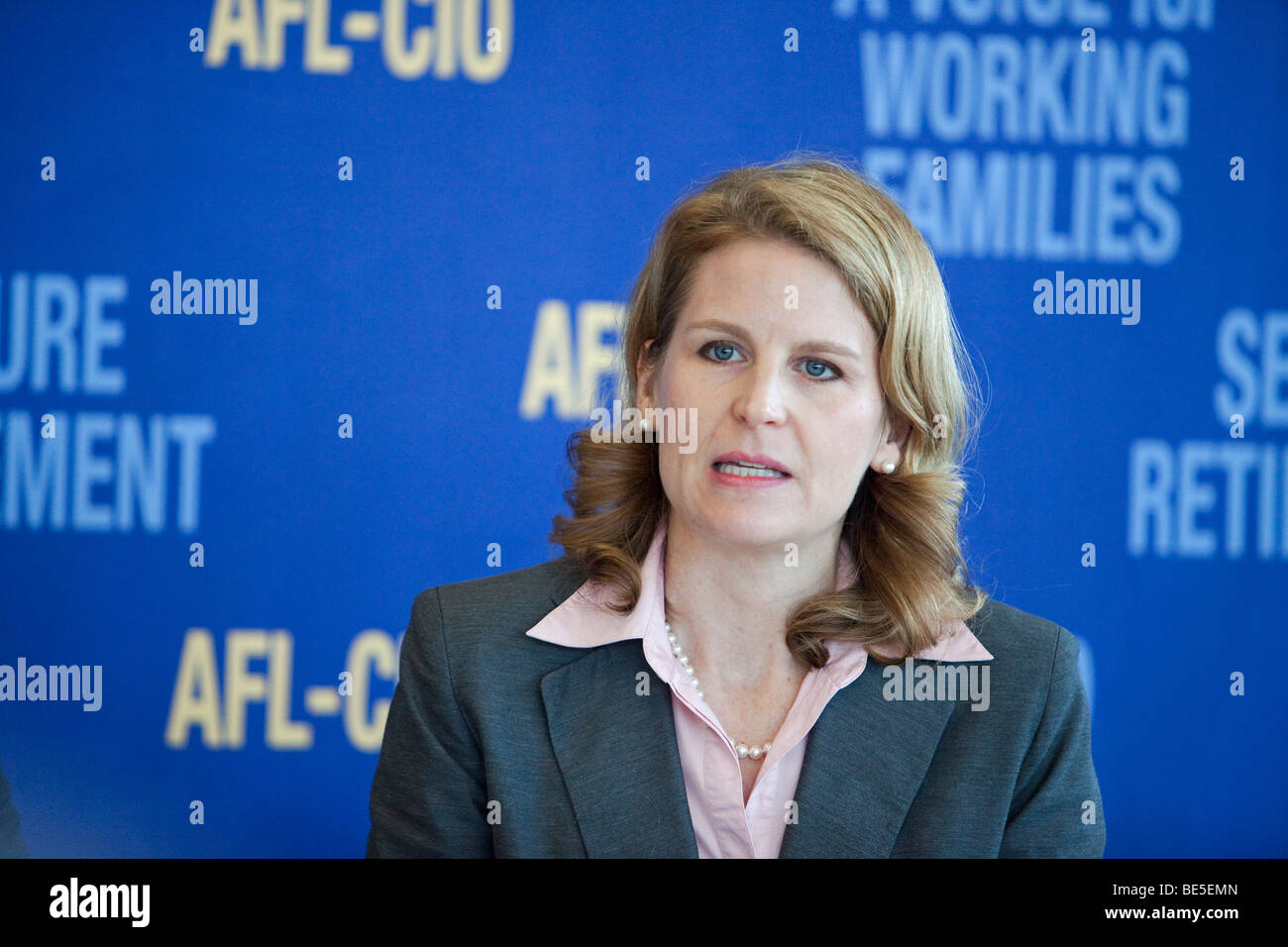 Pittsburgh, Pennsylvanie - secrétaire-trésorier de l'AFL-CIO Liz Shuler. Banque D'Images