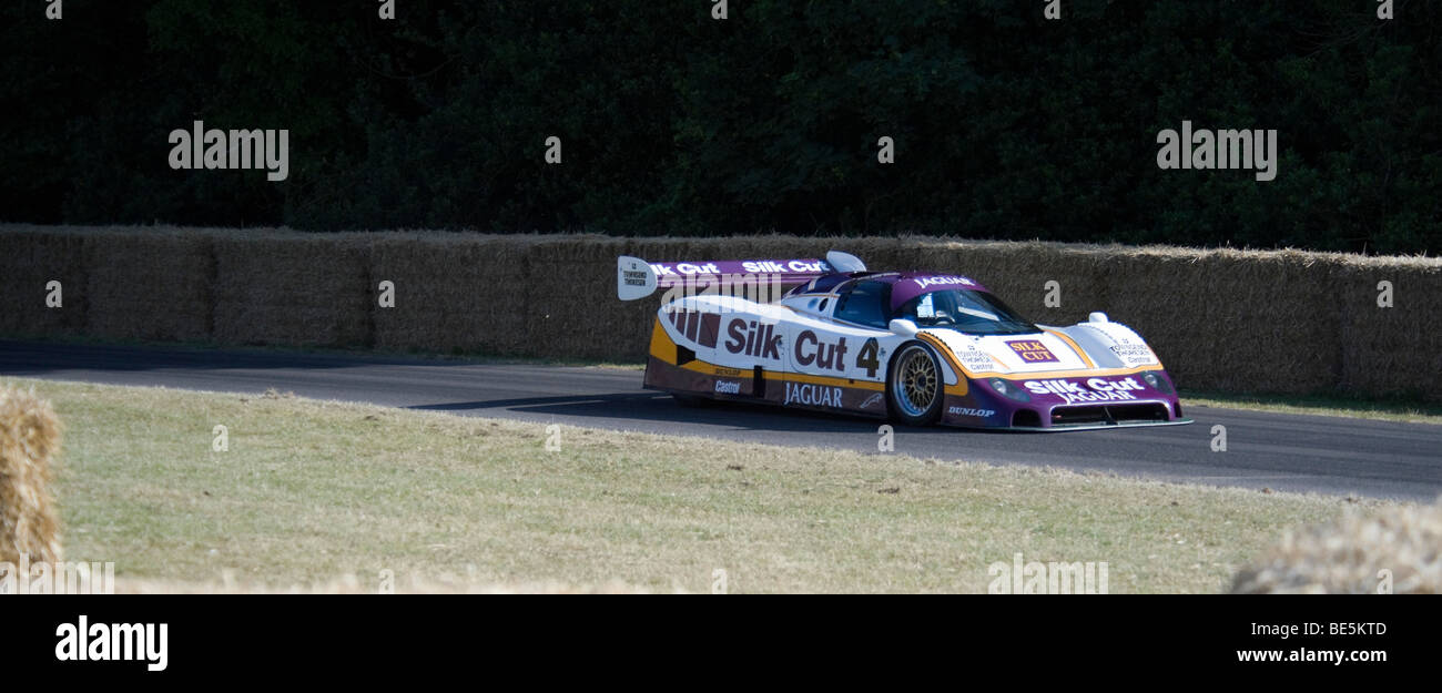 Silk Cut Jaguar XJR-8/9 à Goodwood Festival of Speed Banque D'Images