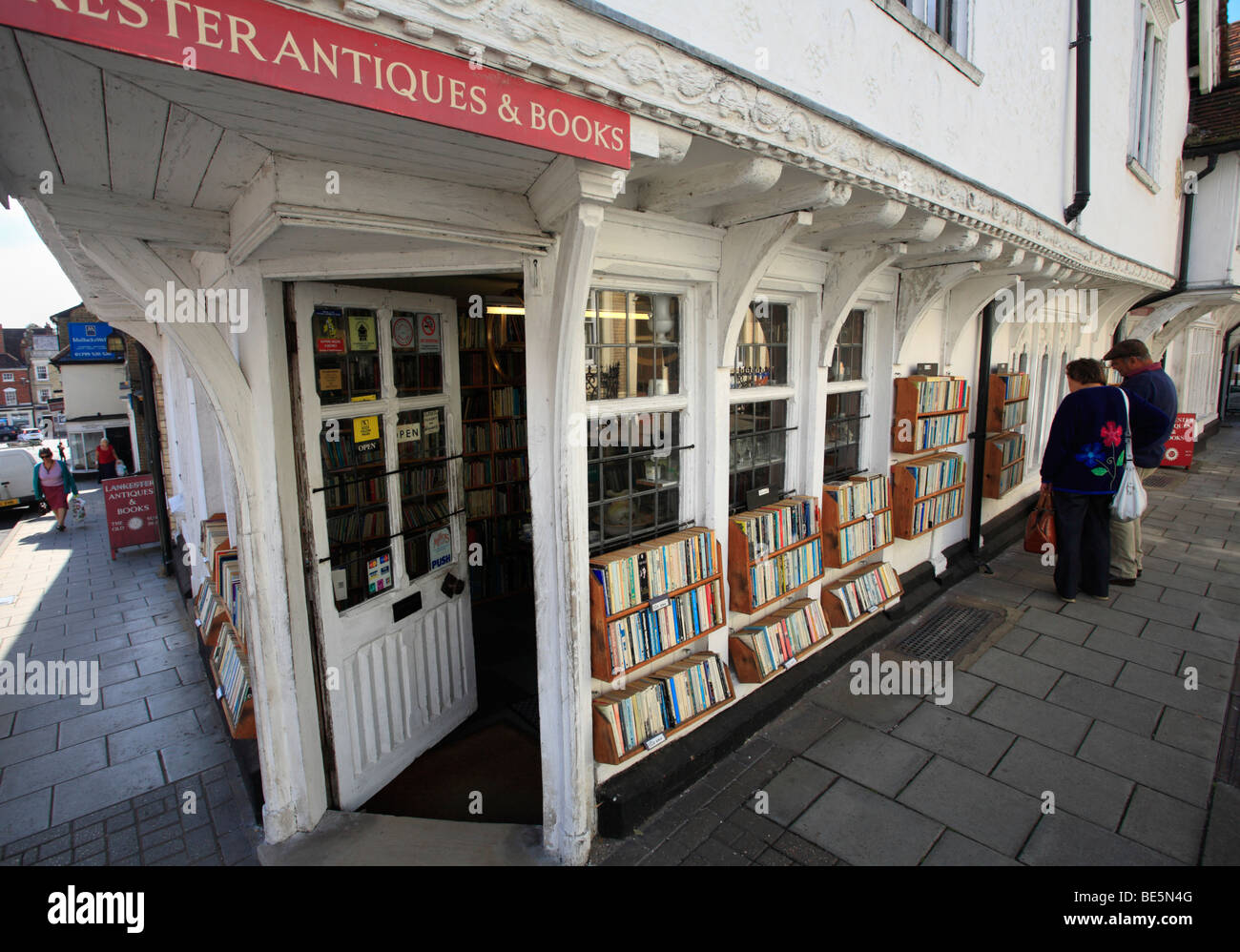 Lankester Antiquités et livres, Saffron Walden, Essex, Angleterre. Banque D'Images