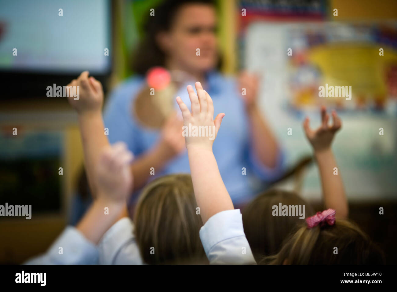 L'école primaire année Leçon 1 un Banque D'Images