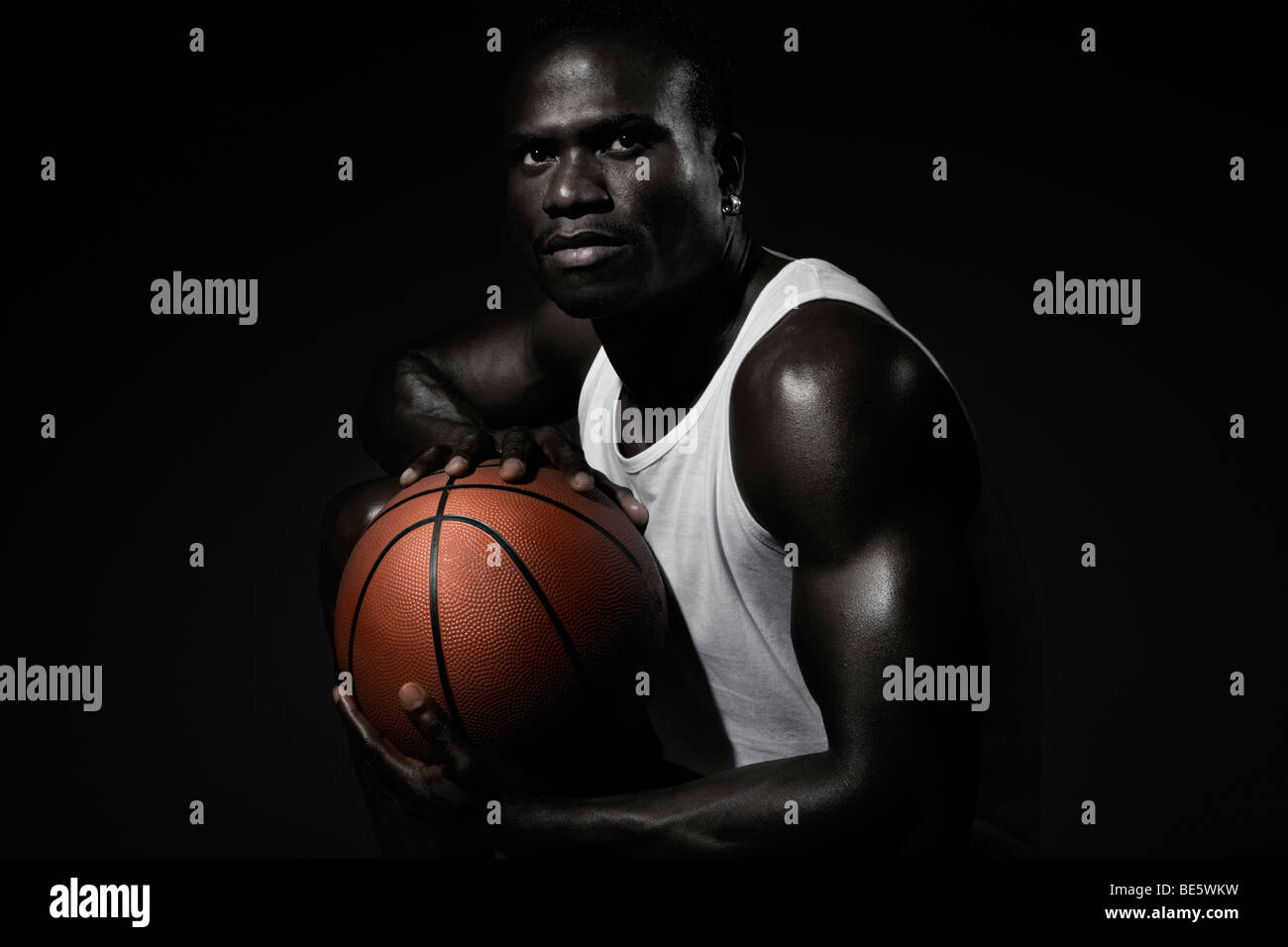 Joueur de basket-ball, portrait Banque D'Images