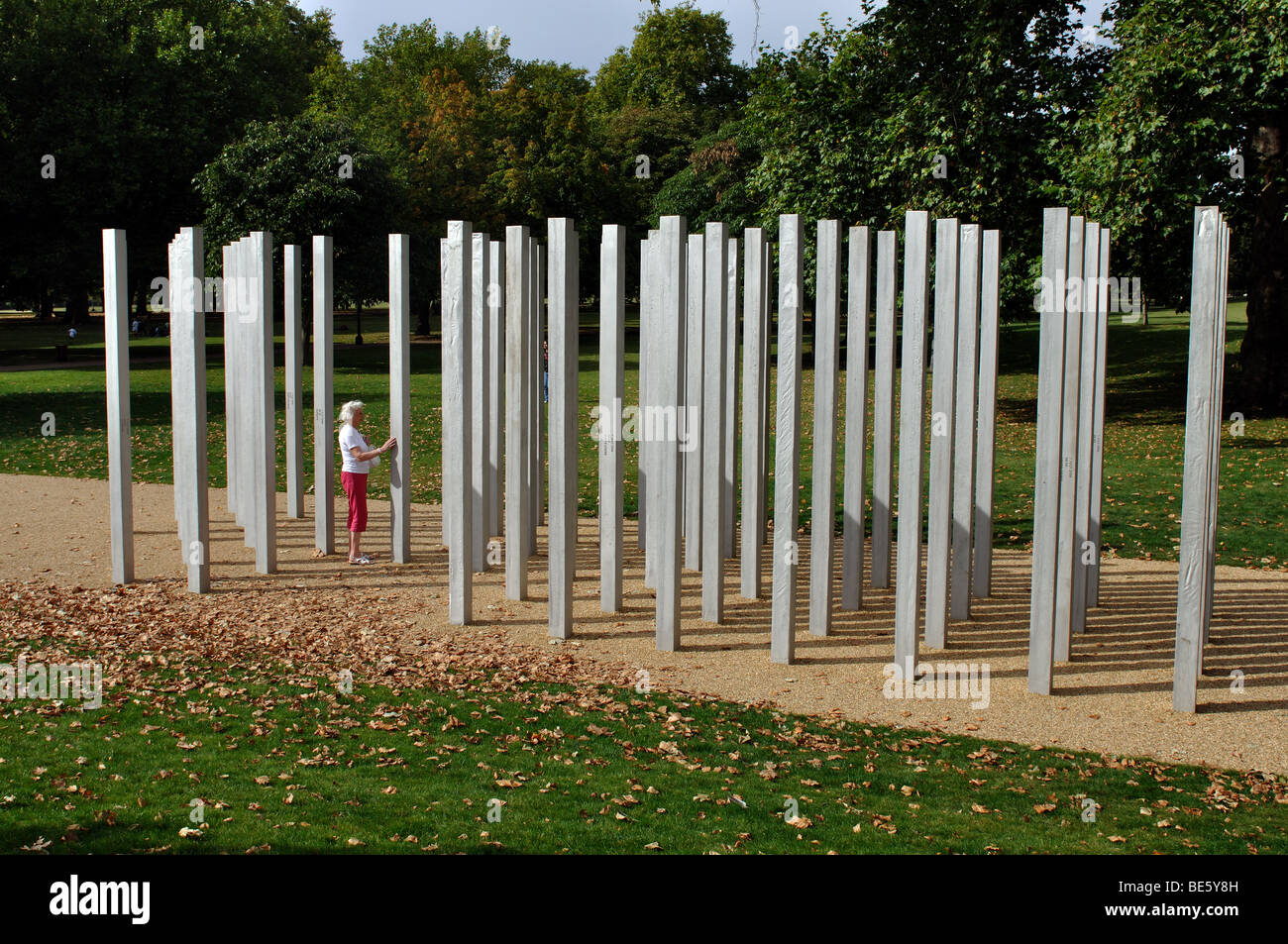 Bombardement de Londres Memorial, Hyde Park, London, England, UK Banque D'Images