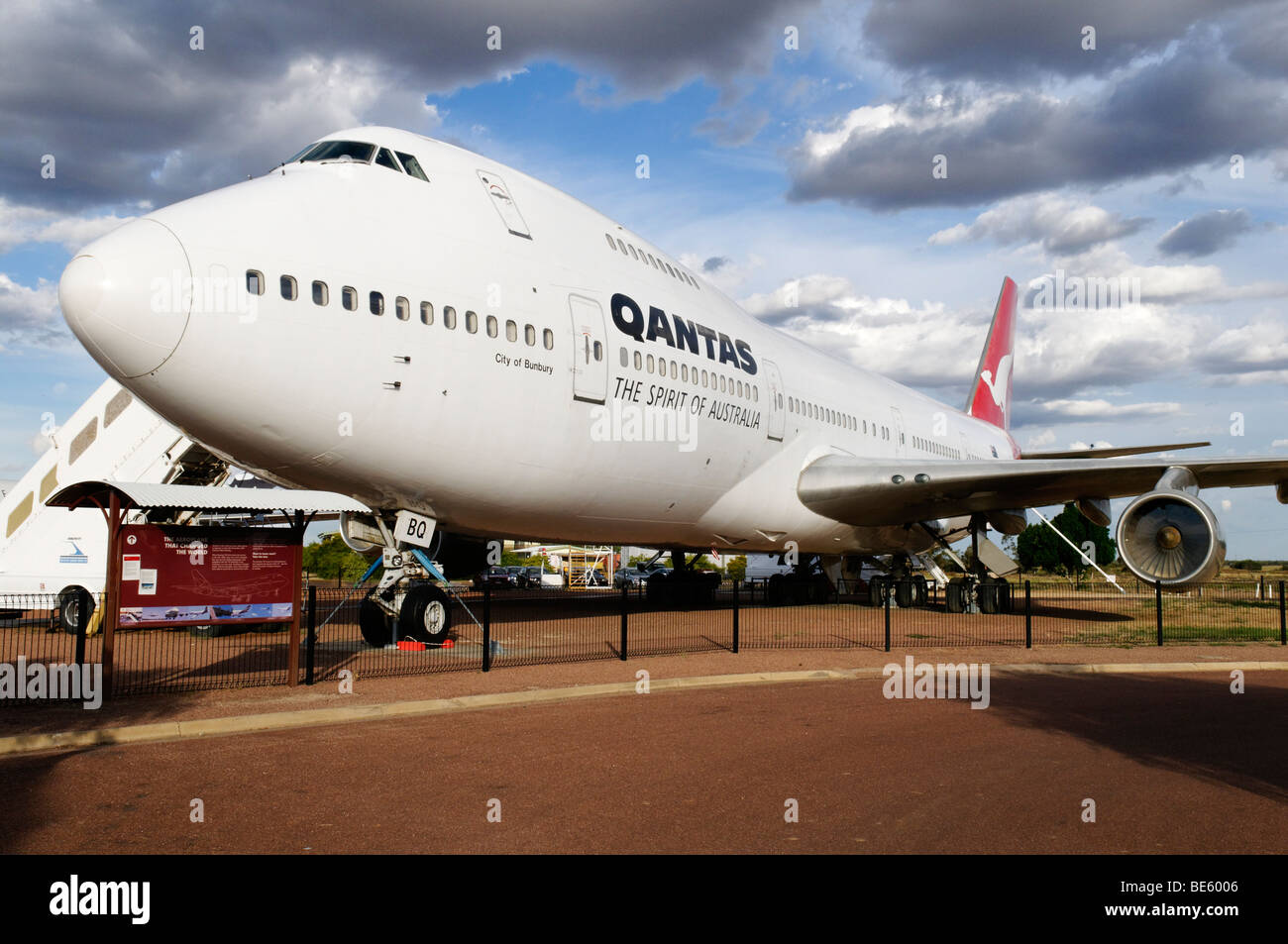 Boeing 747 de Qantas Founders Museum, Longreach, Queensland, Australie Outback Banque D'Images