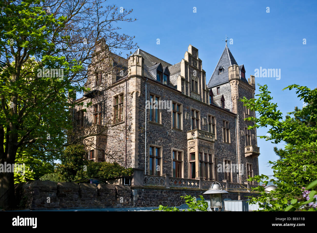 Château Klopp, Bingen, Rhénanie-Palatinat, Allemagne, Europe Banque D'Images