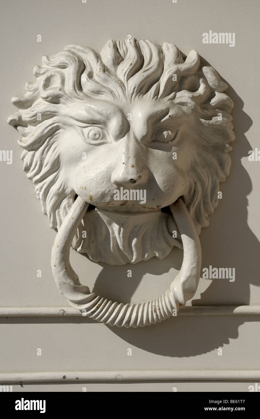 Doorknocker, Lion's Head Banque D'Images