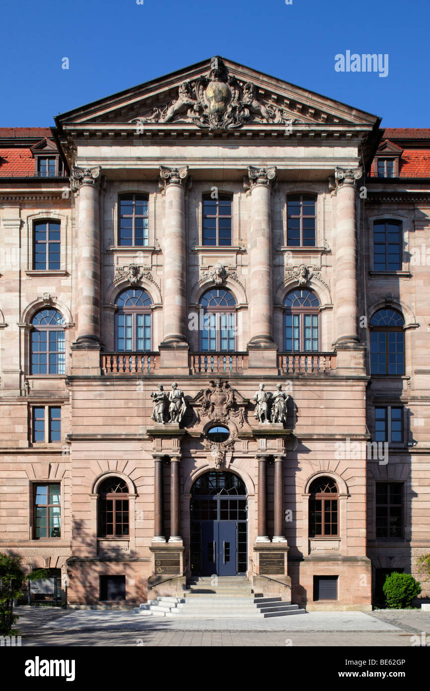 Portal, commerce Gewerbemuseum musée, construit 1892-1897 concept, Theodor von Kramer, l'historisme, vieille ville, Nuremberg, Moyen Frankon Banque D'Images