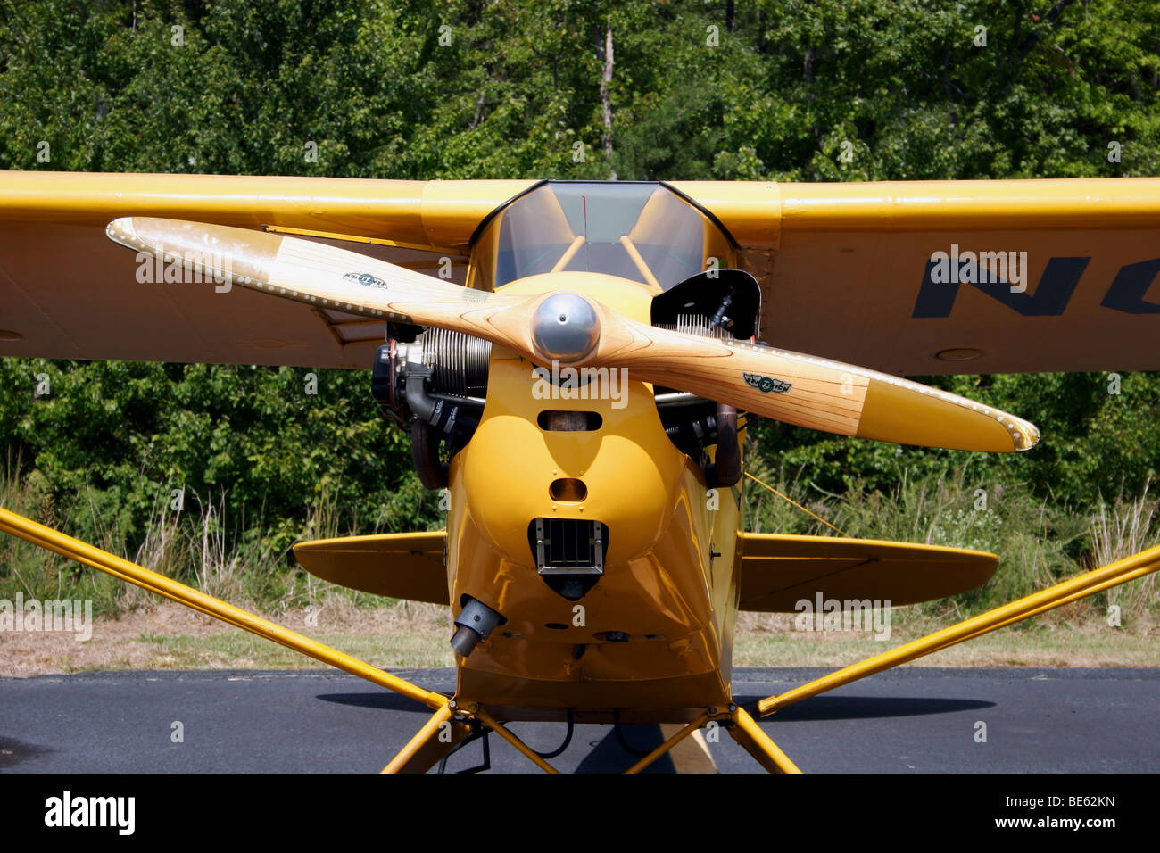 Avion Piper Cub, Louisa comté,Virginie Banque D'Images