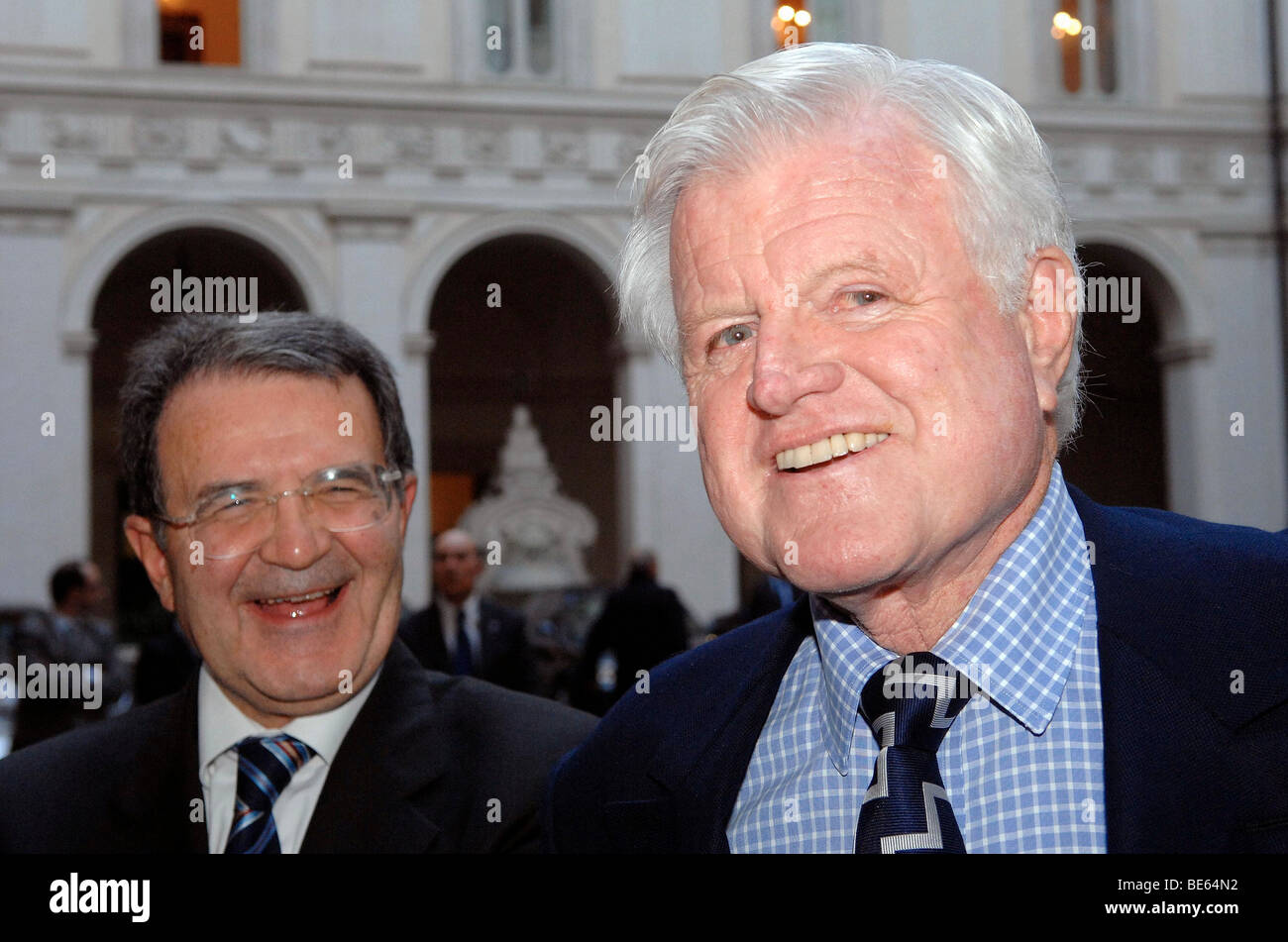 ROMANO PRODI & TEDDY EDWARD KENNEDY, sénateur américain 09 Novembre 2006 Banque D'Images