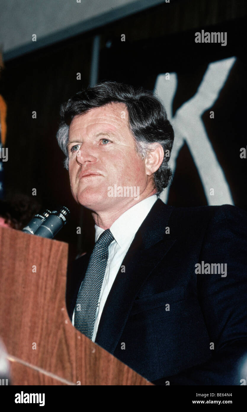 Le sénateur américain Edward KENNEDY TEDDY 01 Janvier 1980 Banque D'Images