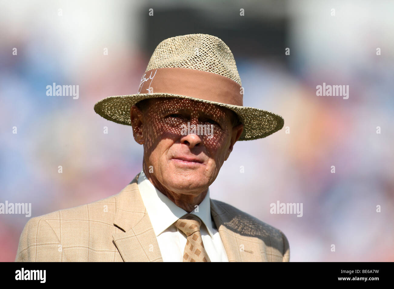 GEOFFREY BOYCOTT 4TH ASHES TEST MATCH ANGLETERRE LEEDS HEADINGLEY 09 Août 2009 Banque D'Images