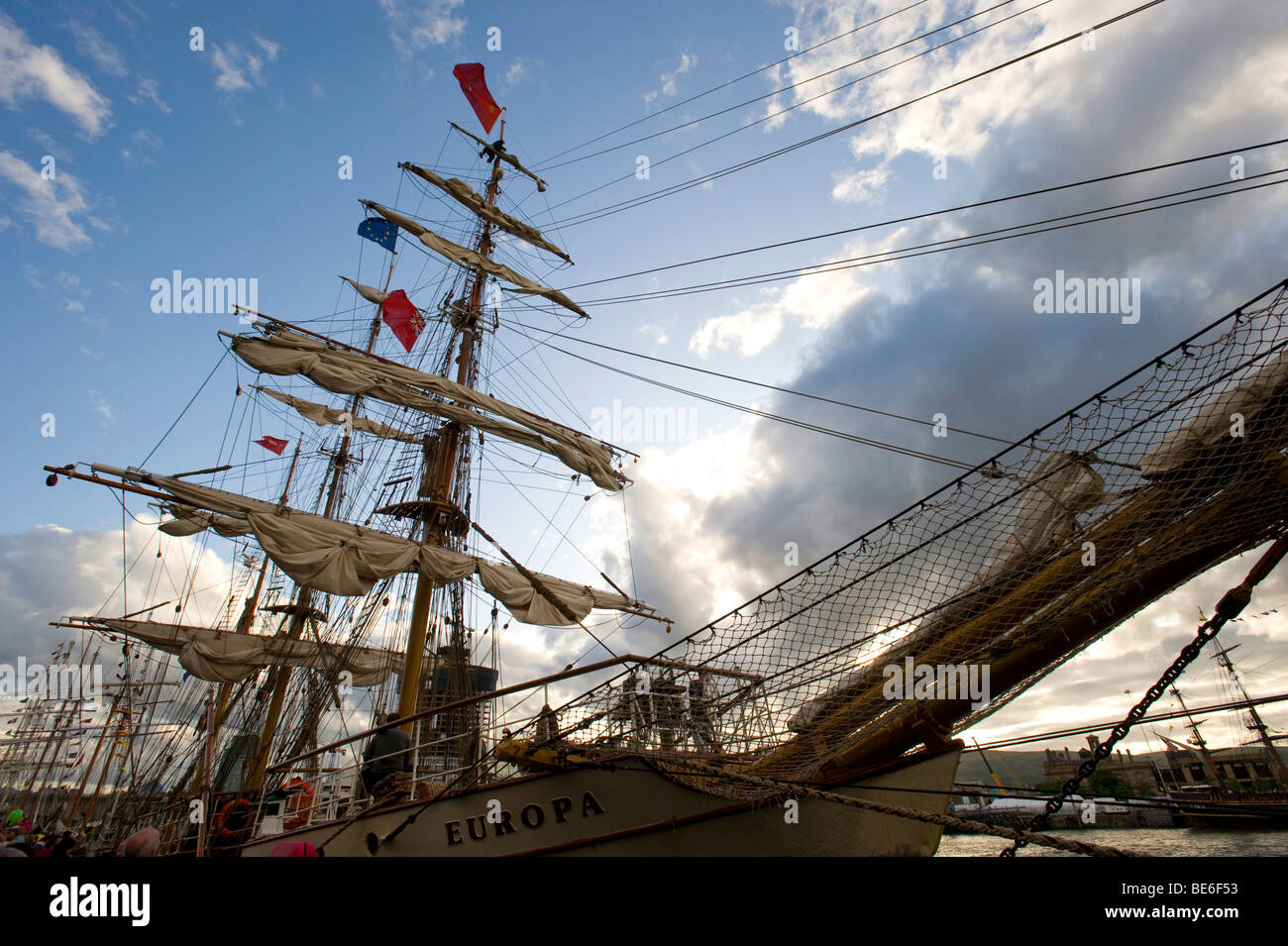 Tall Ships visiter Belfast Août 2009 Banque D'Images