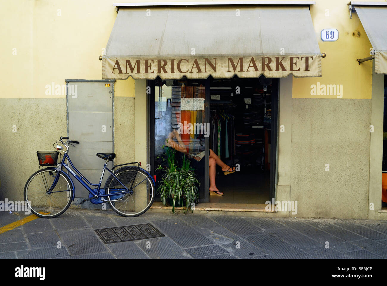 Marché américain en Italie Banque D'Images