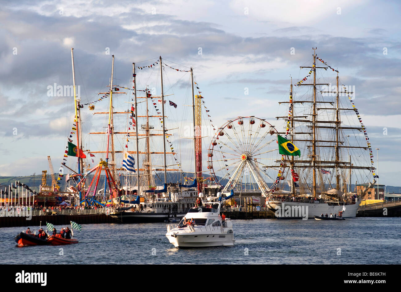 Tall Ships visiter Belfast Août 2009 Banque D'Images