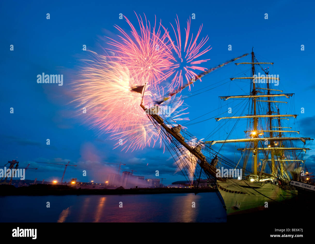 Tall Ships visiter Belfast Août 2009 Banque D'Images