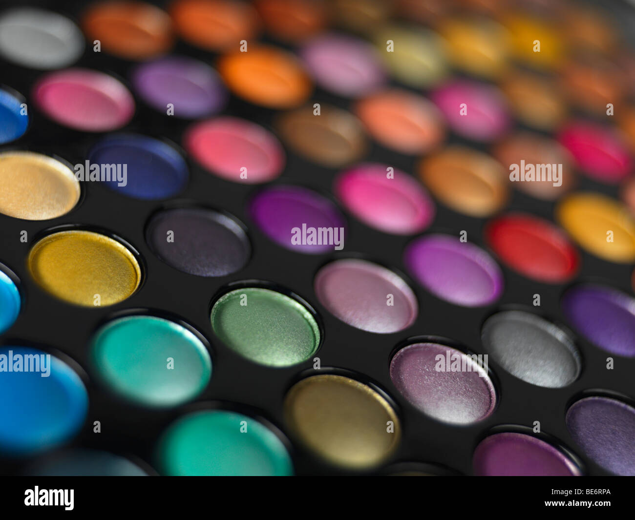 Palette ombre à paupières colorées Banque D'Images