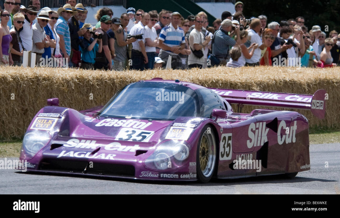 Silk Cut Jaguar XJR-8/9 à Goodwood Festival of Speed Banque D'Images