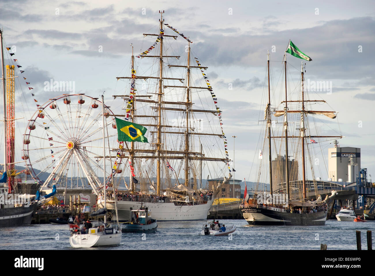 Tall Ships visiter Belfast Août 2009 Banque D'Images