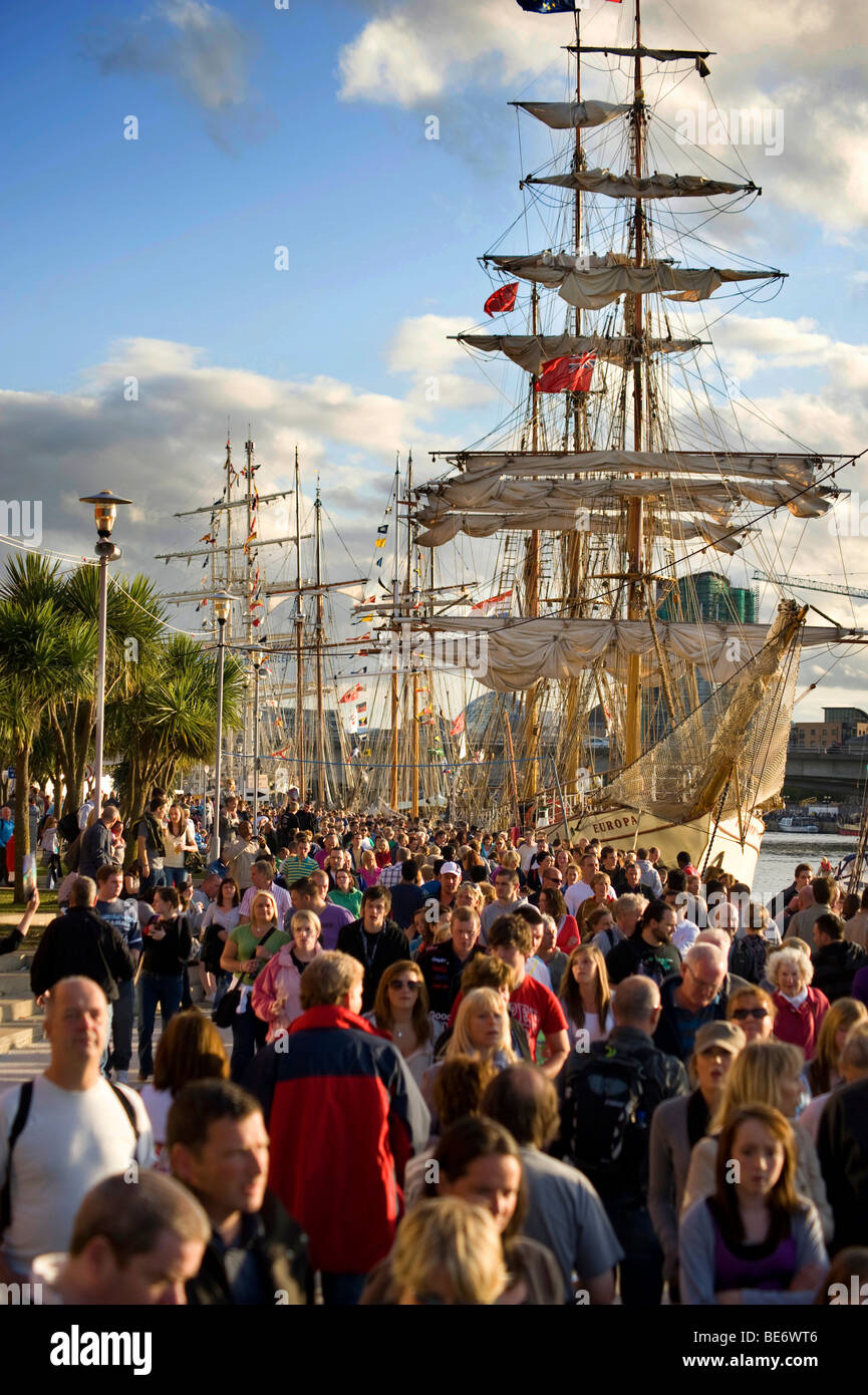 Tall Ships visiter Belfast Août 2009 Banque D'Images