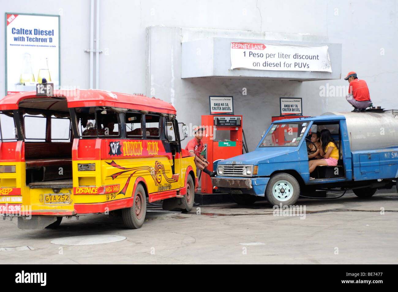 Scène de la station de la ville de Cebu aux Philippines Banque D'Images