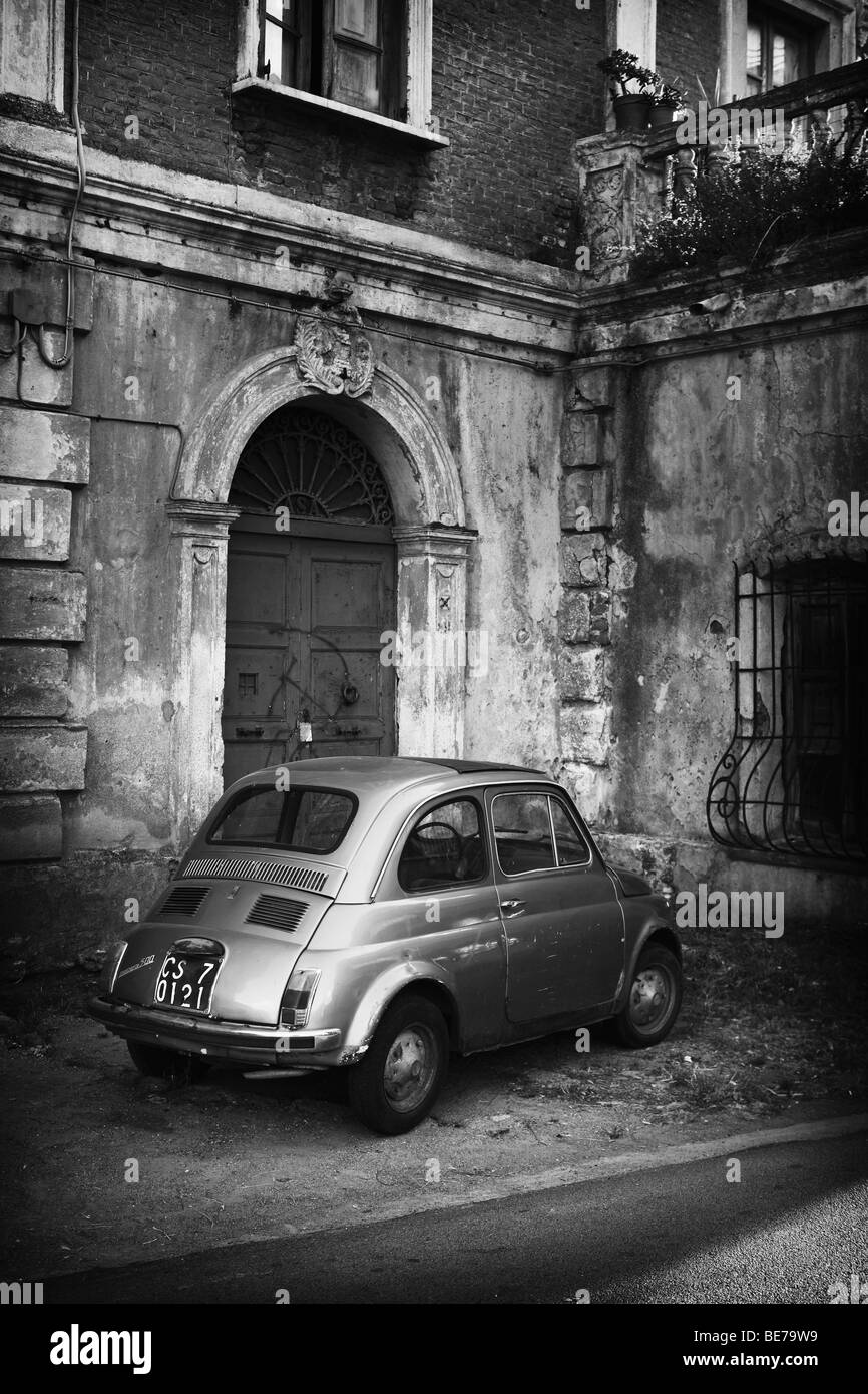 Fiat 500, Calabre, Italie. Banque D'Images